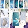 Phone Case For Samsung A56 A36 A26 A24 A16 A14 A12 A32 A50 A70 A20E A22 A40 A34 A54 A42 A52 5G A04s A06 Cover Polar Bear