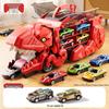 3-in-1 Transforming Dinosaur Toy Car Set for Kids Aged 3-5 with Mini Car Storage