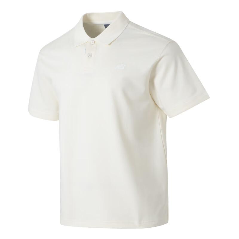 New Balance Polo Shirt Men s Ivory White NFF27011-IV M