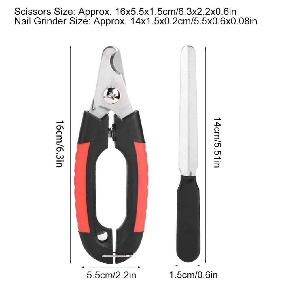 Metal Pet Nail Clipper Hook Buckle Large Size Pet Nail Cutter Safety Baffle Non Slip Grip Claw Trimmer Cat Paw Care