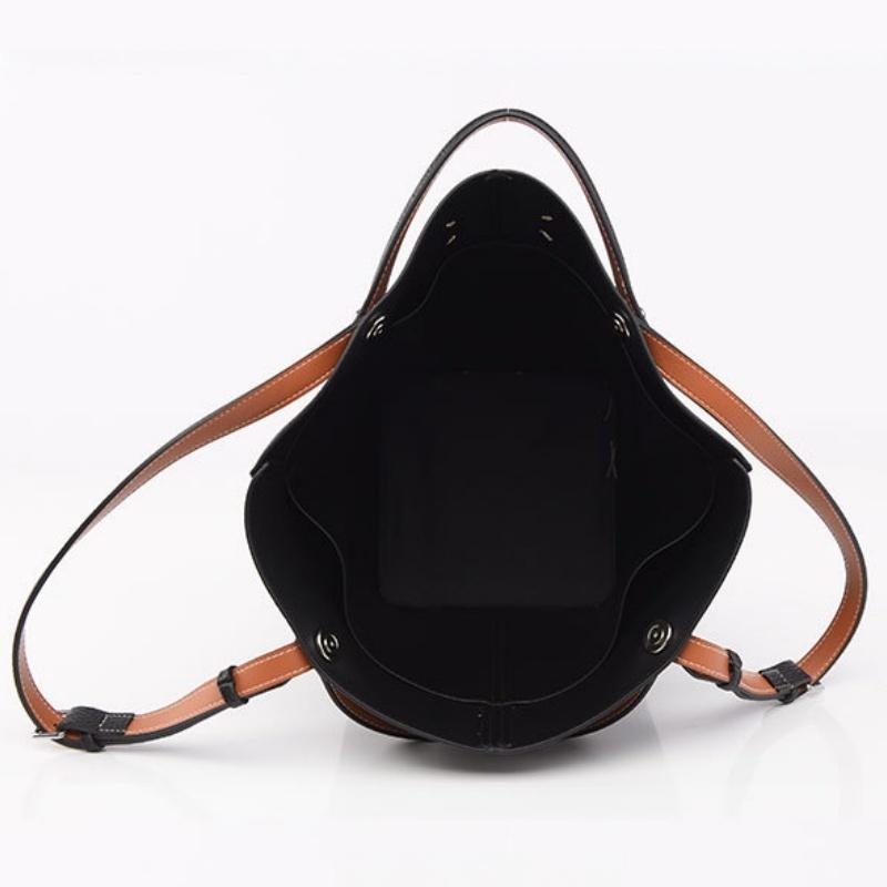 2025 New Fashion Margiela Portable Bucket Bag High-end Lychee Pattern Large Capacity Women's Basket Bag Autumn Winter Trendy PU Leather Big Tote Bag