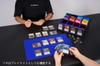 Deck Trading Card Storage Holds with Display and Card Compatible with and Other Card Games with Blue Case, Case, Box, 3000+ Cards, Window, Slots,