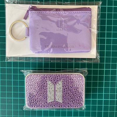 [USED] BTS Official Fan Club Bonus Key Pouch, Purple Tin Case