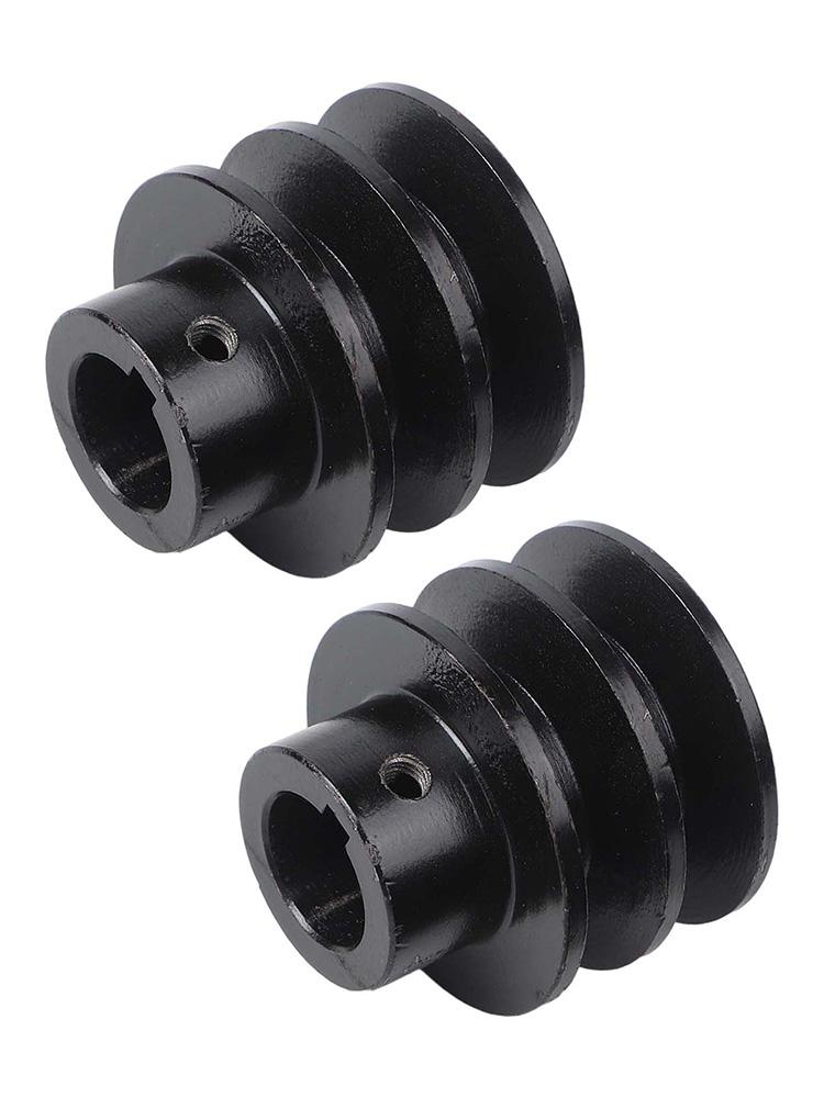 2pcs A Type V Belt Pulley for 168F 170F Engines Iron Construction for Reliable Performance In Tough Conditions