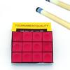 1 Box /12 Stück Billard Queue Kreide Stangenkopf Rutschfestes Pulver Billard Zubehör