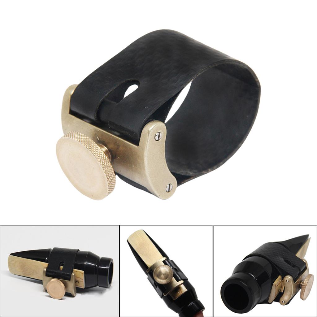 Saxophone Fastener Clip Saxophone Ligatures Fastener Clip for Saxophone Clarinet Bakelite Wind Instrument Mouthpiece