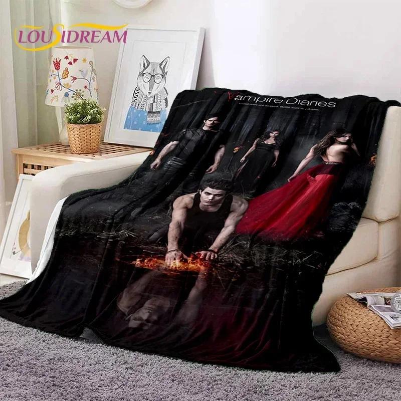 3D Neueste The Vampire Diaries Damon Salvatore Weiche Flanelldecken, Überwurfdecke Bequeme Decke für Betten Sofa Zuhause Schlafzimmer