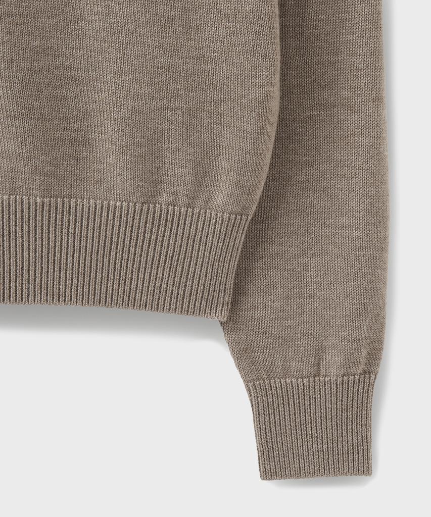 Beulaendideu [Superior] Cloud Superfine V-Neck Knit [Sand Beige]