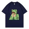 Spring and Summer Unisexs and Unisexs Casual Loose Fitting Tshirt Short Sleeved Cartoon Cute Pet Printed Unisexs Tshirt
