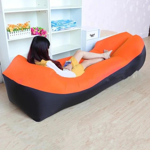 Trend Outdoor Products Rychlá nafukovací rozkládací pohovka se vzduchem Kvalitní spací pytel Nafukovací vzduchový vak Líný vak Plážová pohovka 240*70cm