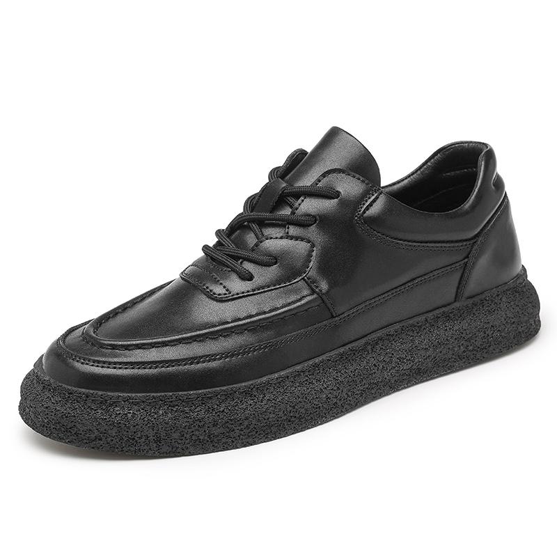 

Мужские мокасины ручной работы из натуральной кожи, новые удобные мужские туфли на плоской подошве, модная стильная мужская повседневная обувь, универсальная модельная обувь, мокасины 44 чёрный