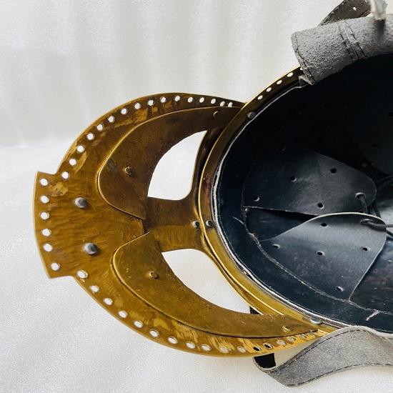 Mittelalterlicher Wikingerhelm Kampfkrieger Stahlrüstung, Helm Sca Larp Vendel Helm