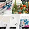 Desert Oasis Shower Curtain - Vibrant Cactus, Floral & Mountain Theme for Bathroom Decor, Adds Exotic Charm and Colorful Beaut