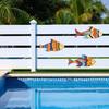 3 Pezzi Pesci in Legno Decorazione Murale Nautica, Arte Murale Pesce Rustico Estivo, Tema Costiero Oceanico Ornamenti da Appendere Vintage per Casa, Casa sul Lago, Bagno