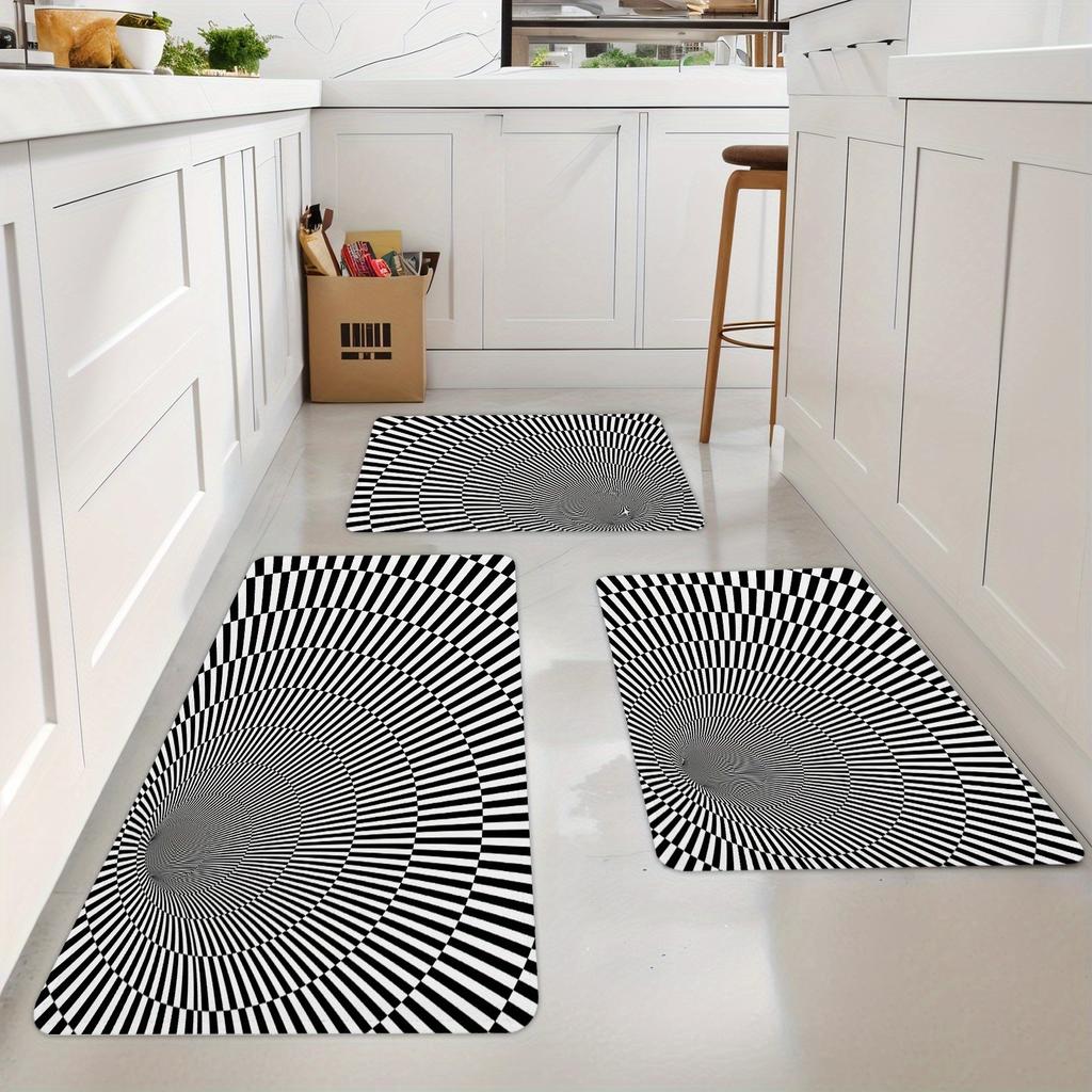 1PC 3D Patroon Keukenvloerkleed Antislip Deurmatten Pop design Badkamervloerkleed Badmat Tapijt voor Thuis Gootsteen Wasruimte Decor