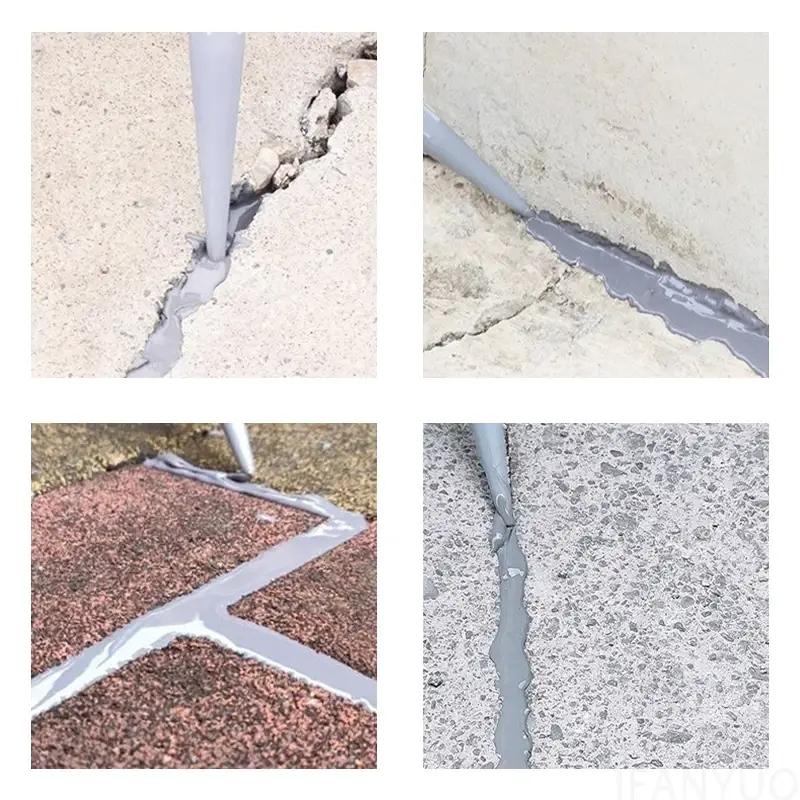 Waterproof Crack Sealant, High Elasticity Flex Sealant for Roof Leak Repair, Fast-Drying Concrete & Wall Adhesive, Liquid Crack Filler
