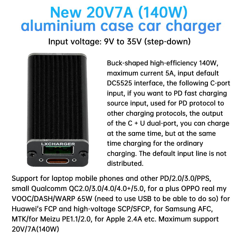 DC9V-35V 140W Protocol Cell Phone Fast Charger Module PD Fast Charging Board Support QC4.0/5.0 PD2.0/3.0/PPS/FCP/FCP