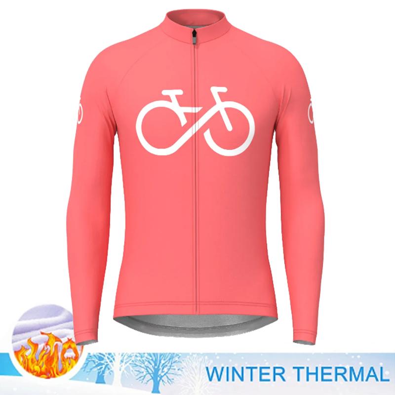 Bicycle Wear 2025 Winter Warm Jacket Men Cycling Clothes Thermal Fleece Long Sleeve Shirts Maillot Ciclismo Mountain Bike Clothing