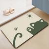 Simple Cat Print Door Mat Decoration Home Bathroom Mat