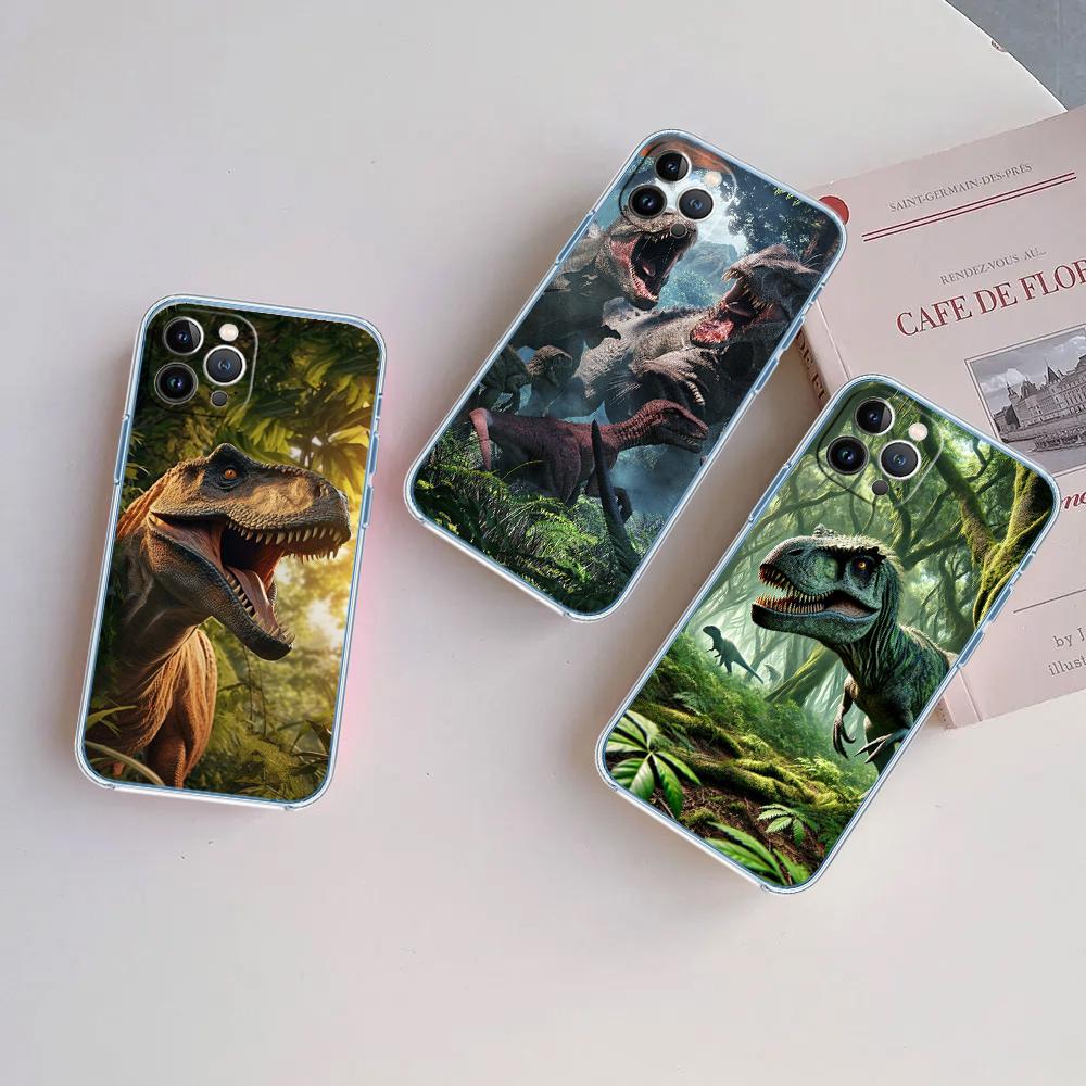 LO31 Dinosaur Transparent Phone Case for LG K22 K30 K40 K40S K41 K42 K50 K50S K51 K51S K52 K61 K62 K71 K92 Q60 Q61 V40 V50 V60