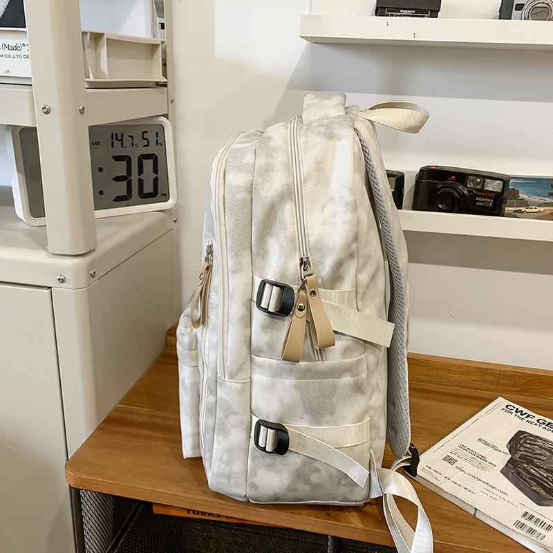 Skolesekk Dame Stor Kapasitet Ungdomsskoleelev Ryggsekk Herre Utendørs Sport Reiseveske Ryggsekk