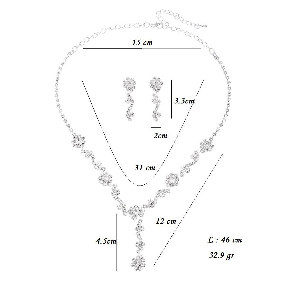 Luxury High-End Sparkling Rhinestone Necklace, Women'S Versatile Two-Piece Necklace