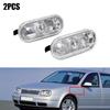 2pcs Car Side Marker Light Shell Auto Turn Signal Lamp Warning Lights Compatible for Volkswagen Golf 4 Mk4 Bora Vento Seat Jetta