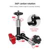 Adjustable Articulating Friction Arm Flexible Extension Bracket Aluminum Alloy with Dual 1 4 Inch Screw 360 Degrees