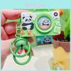 Keychain Plush Toy Panda Camera Cartoon Cute Keyring Accessory For Students