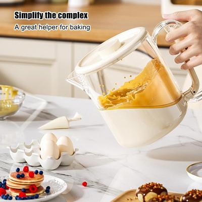 Egg Stir Cup Baking Cooking Semi-Automatic Tool Multifunction Egg Beater Cup For Milk Powder Marinades Cake Batter Juices Sauces