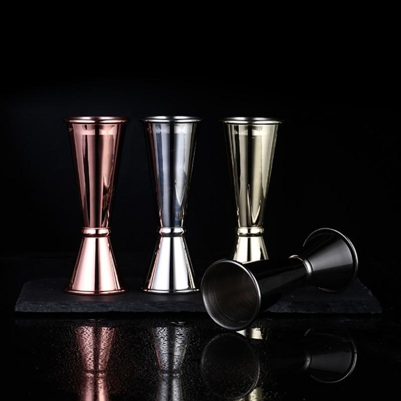 Cocktail Bar Stainless Steel Japanese Design Double-headed Spirit Measuring Cup for Home Bar Party Bar Accessories Club