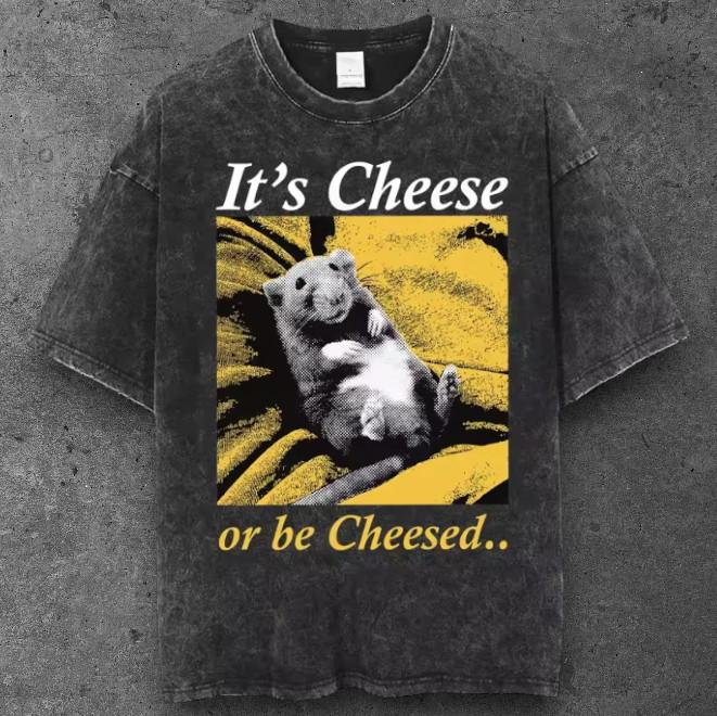 Mens Rat Graphic Oversized T Shirt Washed Black Y2K Grunge S-2XL S разноцветный
