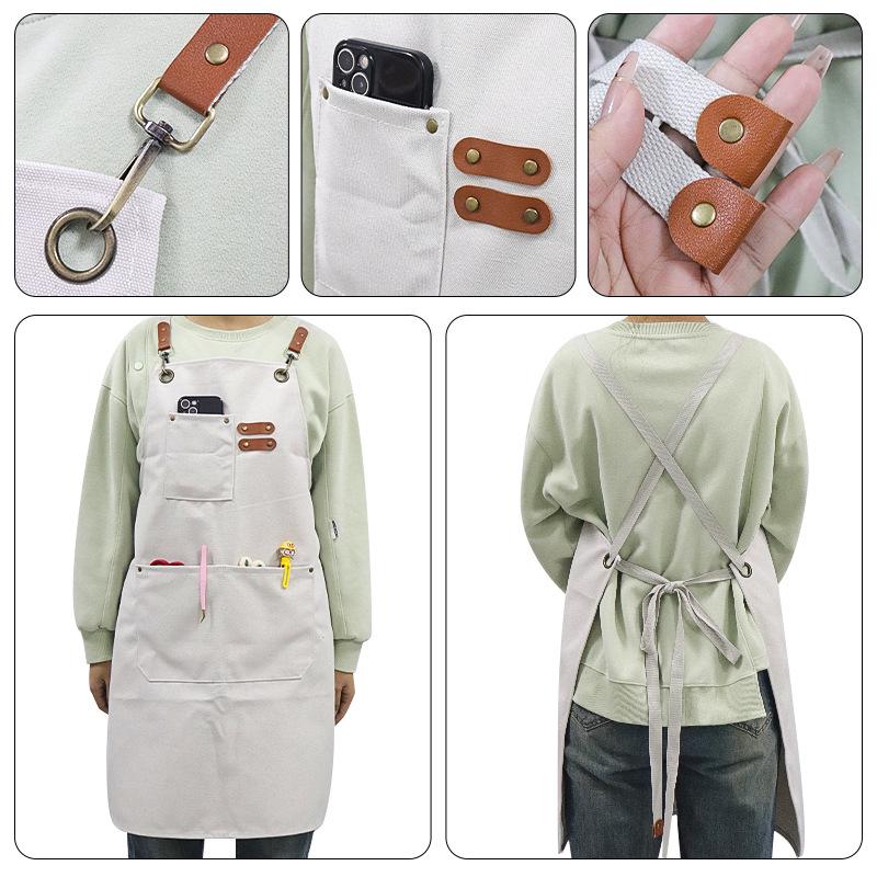 Breathable Waterproof Canvas Apron for Eyelash Extensions and Manicures