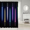 Decorative Colorful Lightsaber Shower Curtain Waterproof Polyester Fabric,Lightsaber Bath Curtain Home Bathroom Decor Hanging Curtain with Hooks 72 X