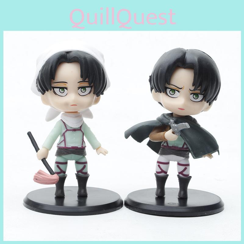 Unique Attack On Titan Eren And Levi Pvc Figures 10cm Gashapon Toys For Stylish Home And Car Decoration