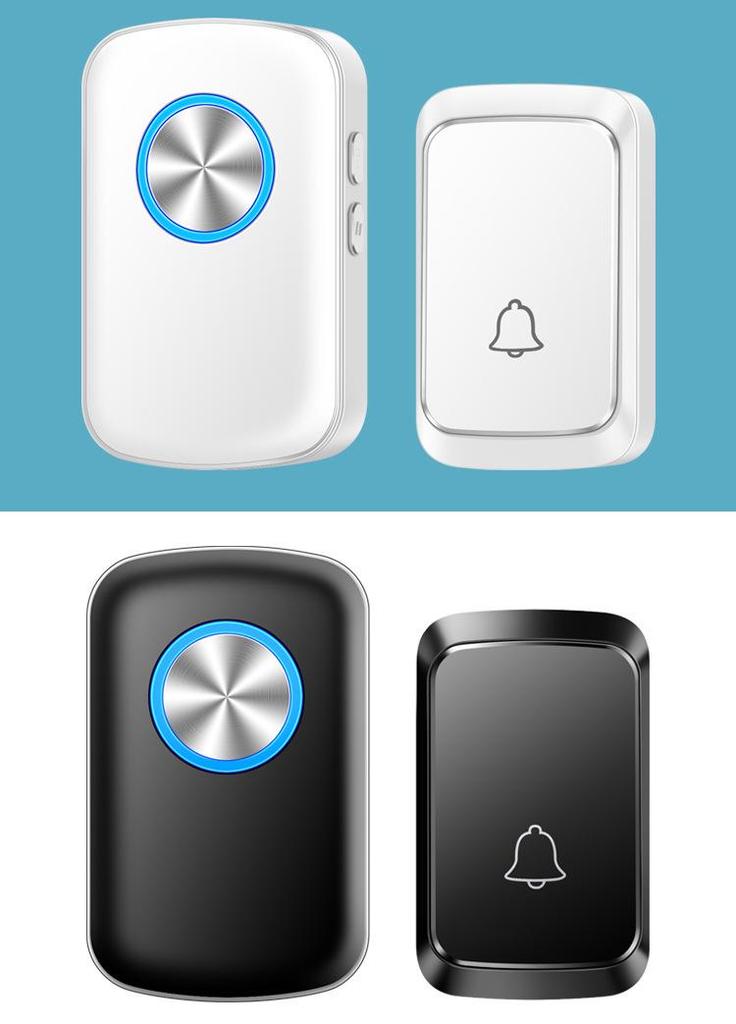 Smart Waterproof Wireless Doorbell: Long-Range, Two-in-Four Design, Remote Control, Ideal for Home Use