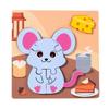Kids' 3D Animal Food Matching Puzzle Board - Early Learning Educational Toy