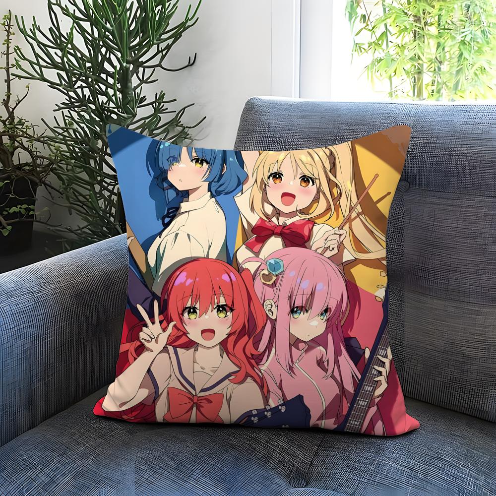 BBocchi tThe RockSS Cushion Cover Comfortable Reversible Pillow Cover Ideal for Car Sofa Bedroom & Beyond