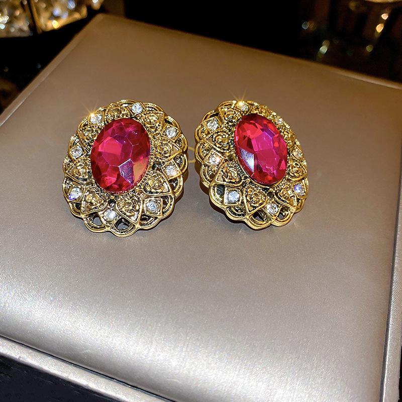 Pendientes de Carrillón de Viento de Perla y Cristal de Aguja Plateada Vintage