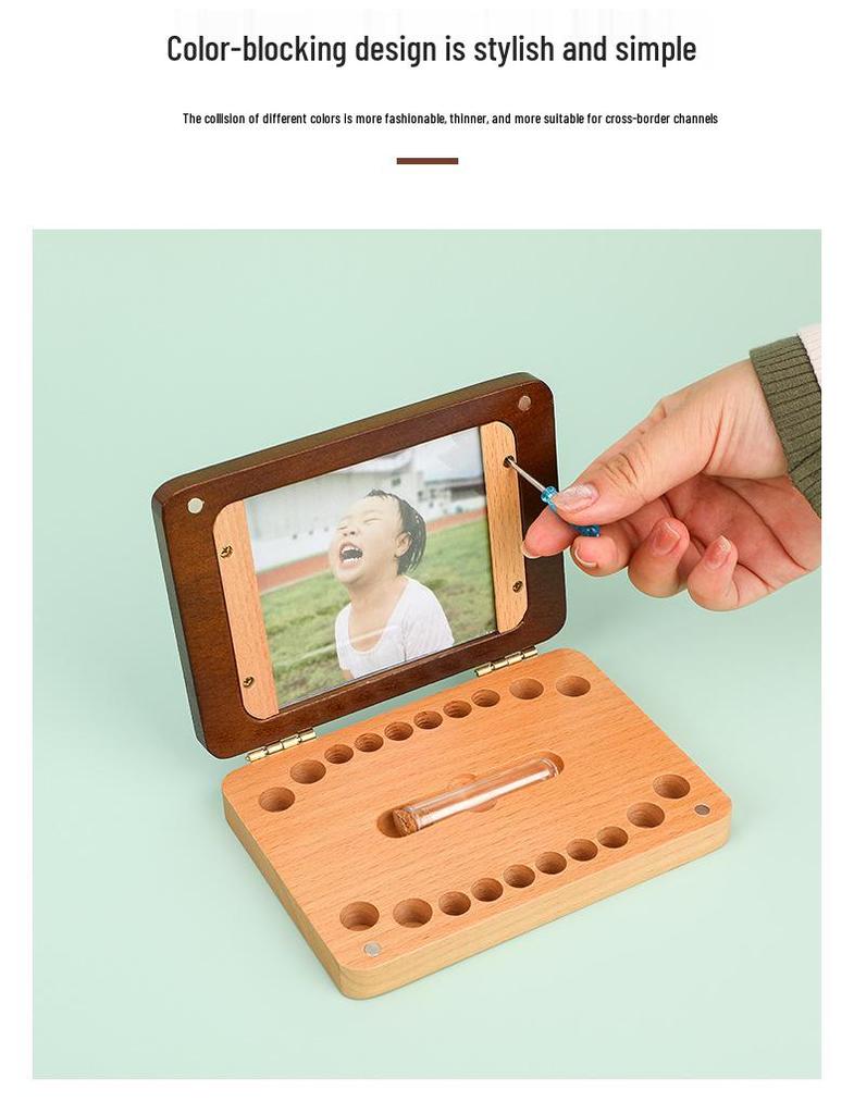 Children's Keepsake Box for Baby Teeth and Lanugo