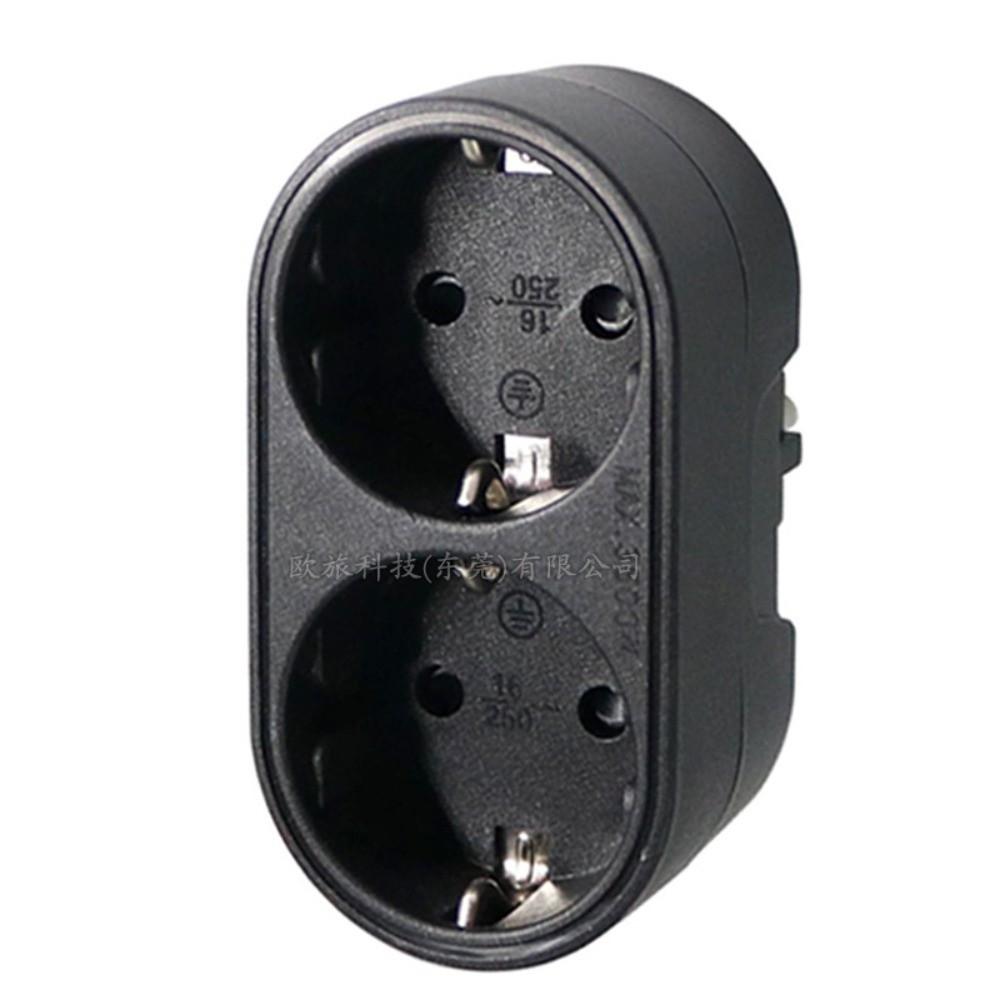 Safety Door Adapter Converter 16 A 250 V AC EU Power Plug Outlet Conversion Socket  Travel Use