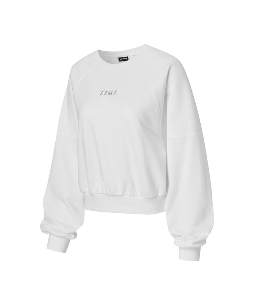 XEXYMIX Easygoing Crop Sweatshirt Cocoa Cream