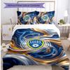 Leeds United Voetbal Beddengoed Set, 3 Delen, Comfortabel Huidvriendelijk Slaapkamer Dekbedovertrek Set
