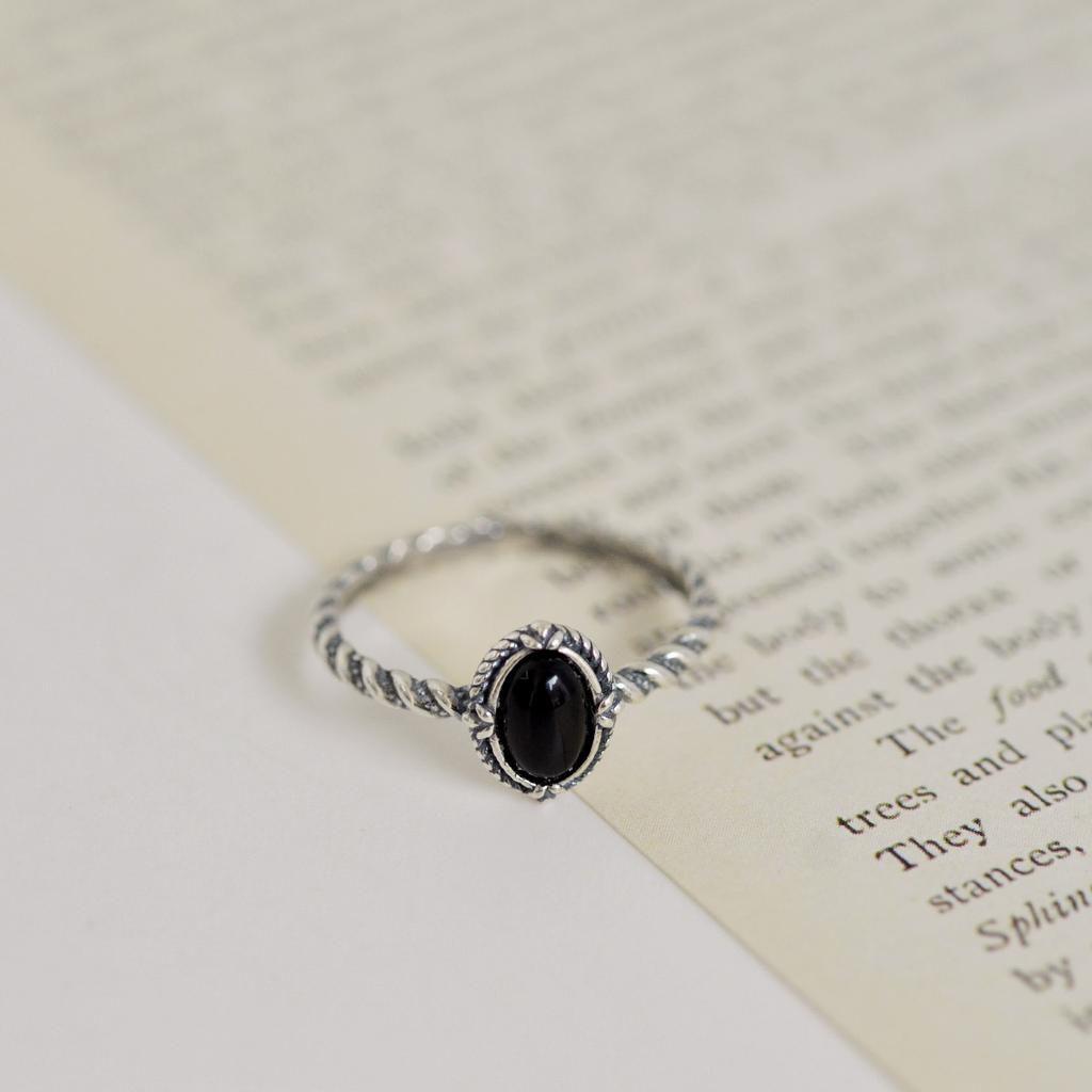 47Bag 925 Silver Antique Gemstone Ring Ringo