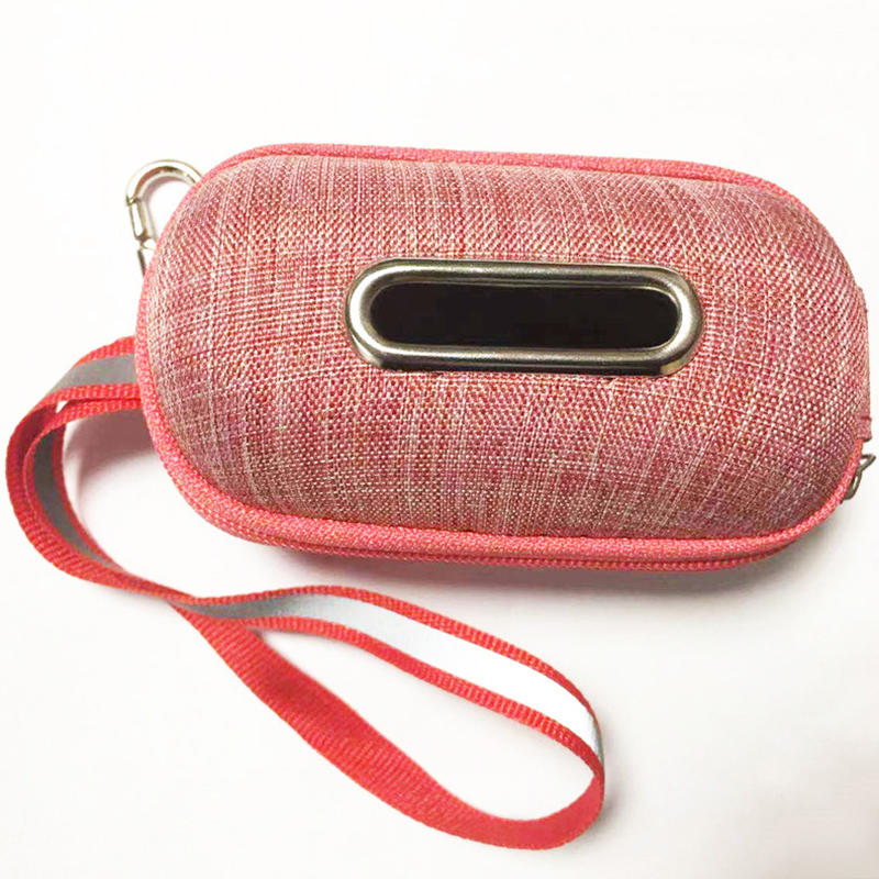 Portable Outdoor Pet Dog Poop Bag Dispenser Pick-Up Waste Holder Pouch with Rope Cleaning Waste Garbage Box