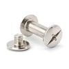 Nickel-Plated Locking Screw Set with Mother-and-Child Rivets & I-Shaped Binder Nails.