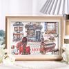 1book/24pcs Vintage Large Size Sticker Book, Die-Cut Scrapbooking Decals for DIY Journal Craft
