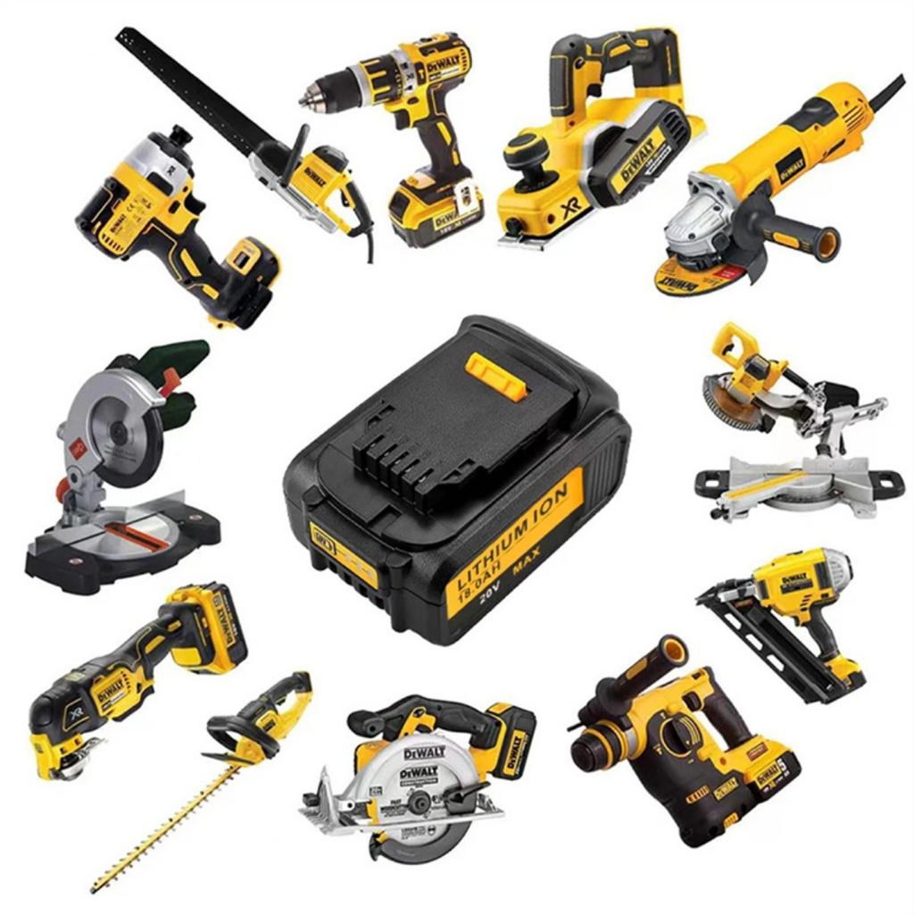 Geeignet für DeWalt DCB184 DCB181 DCB182 DCB200 Werkzeugakku 18000 mAh 20 V 5 A Akku + 3 A Ladegerät