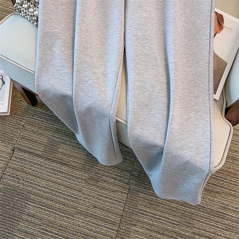 Plus Size Women's Stylish Slimming Hoodie and Long Pants Casual Set (Sizes 200-300 Jin)