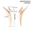 Exaggerated Metal Triangle Bend Pointed Earrings for Women Minimalist Design Geometric Curved Stud Earrings Jewelry 2025 Trend